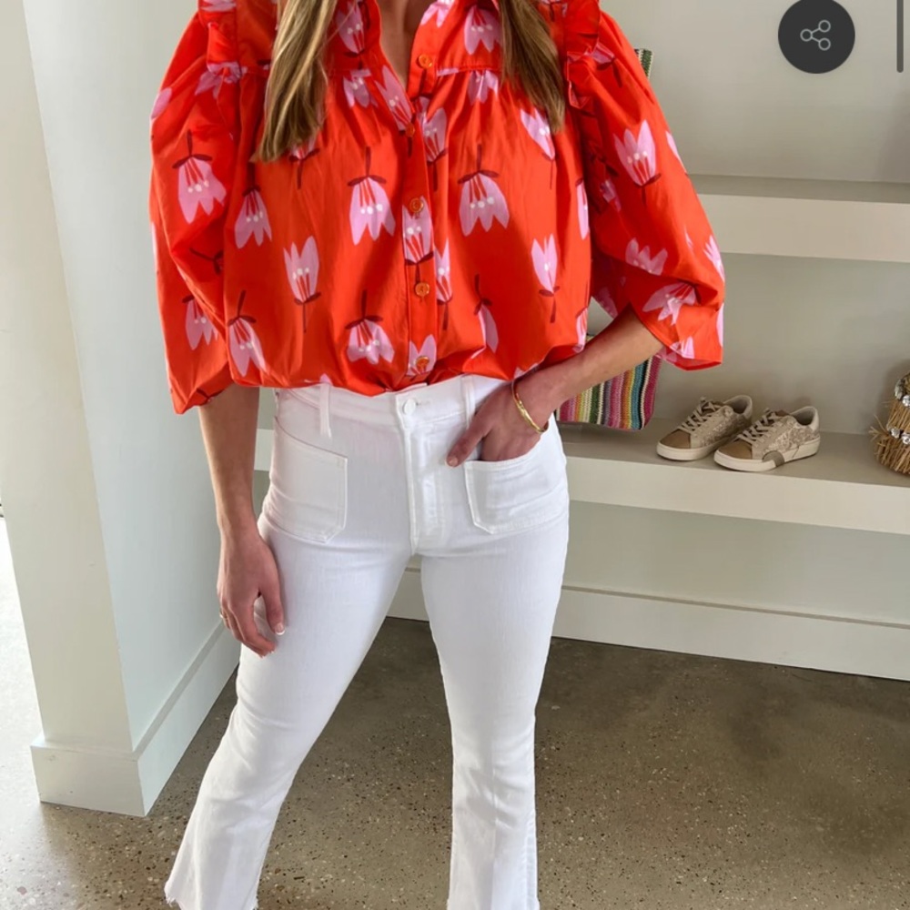 Karlie Orange Poppy Top. Size S. Worn once, excellent condition.